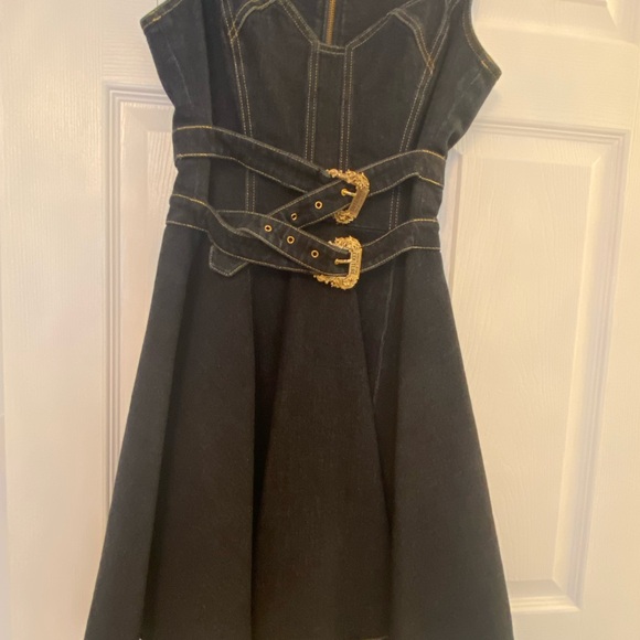 Authentic Versace Couture jean dress, size 4-6 US - Picture 11 of 13